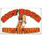 Signmission Hot Dogs Best In Town Banner Heavy Duty 13 Oz Vinyl with Grommets B-60 Hot Dogs Best In Town - alternate 1